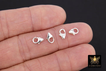 925 Sterling Silver Small Lobster Clasp, Silver Lobster Claw Closure